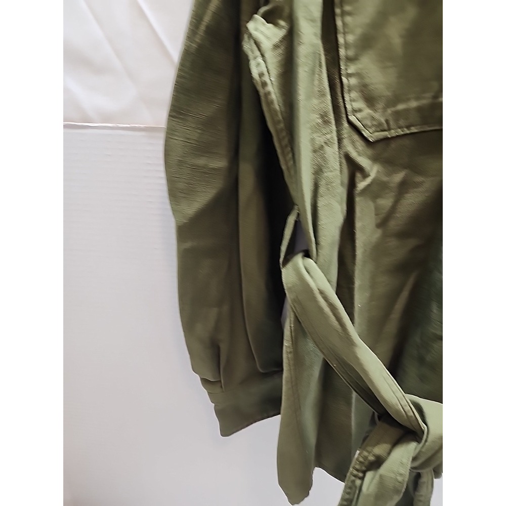 POLO‎ RALPH LAUREN Belted Cotton Shirt jacket Olive Green Sz 08 NWT - Picture 4 of 8